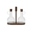 Almina Almina | 2 Luana Con Due Olieflessen Met Acacia Houder | 2x350ml