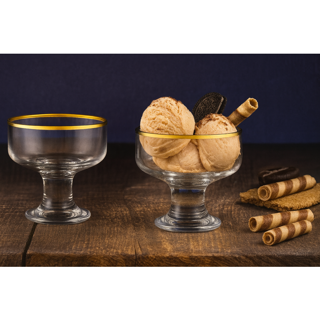 Pasabahce Pasabahce | 6 Iceville Ijskom Goud | 81mm