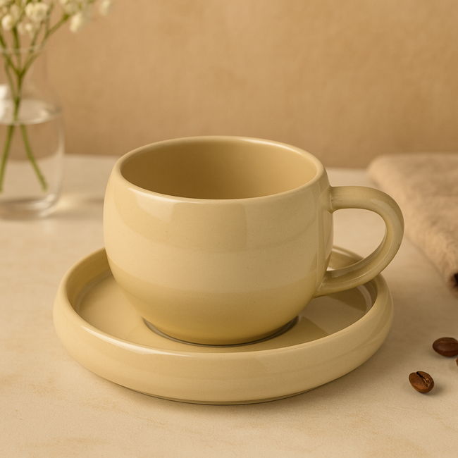 Almina | 6 Lissa Bonna Biscui Koffie- Thee Kopje | 200ml