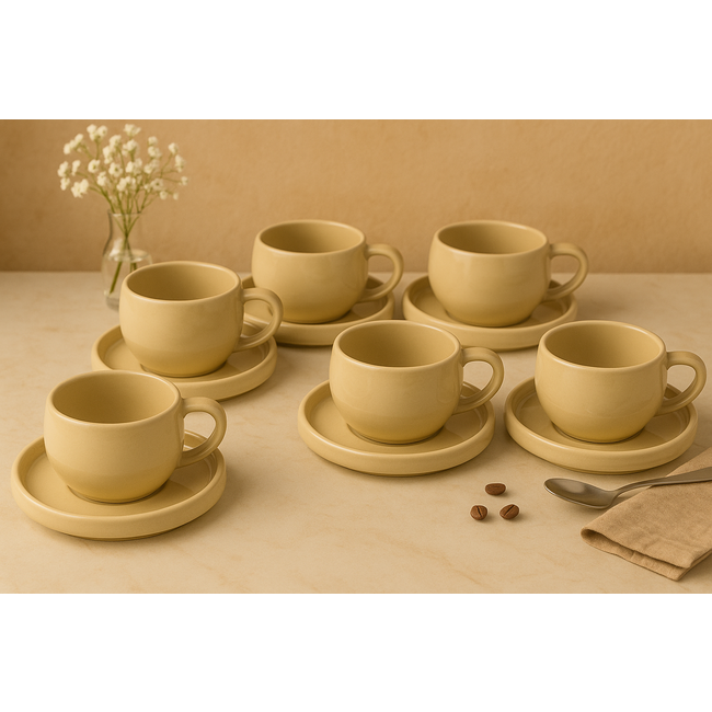 Almina Almina | 6 Lissa Bonna Biscui Koffie- Thee Kopje | 200ml