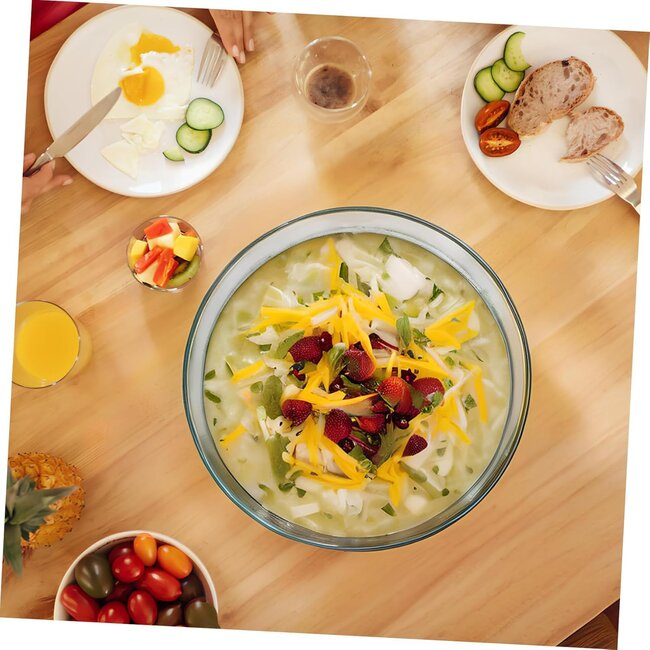 Almina Almina | 1 Borosilicate Ronde ovenschaal Met Glazen Deksel | 2.3L