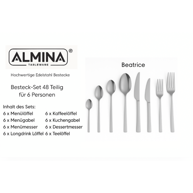 Almina Almina | 48-Delig Beatrice Bestekset