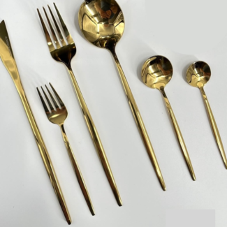 Almina Almina Anna Bestekset 36-Delig Goud