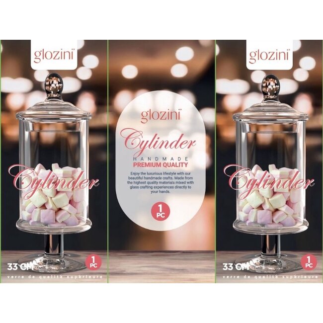 Glozini | Glazen Voorraadpot Met Deksel