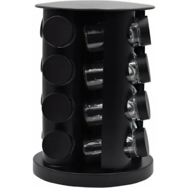 Bavary | Kruidencarousel Zwart 16 Potjes