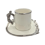 Queens Porcelain | Luxe 12-Delige Espressoset met Zilver/Gouden Accenten | Schrikdraad Design