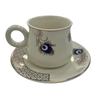 Trendmax Trendmax | Luxe 12-Delige Espressoset | Oogmotief Design