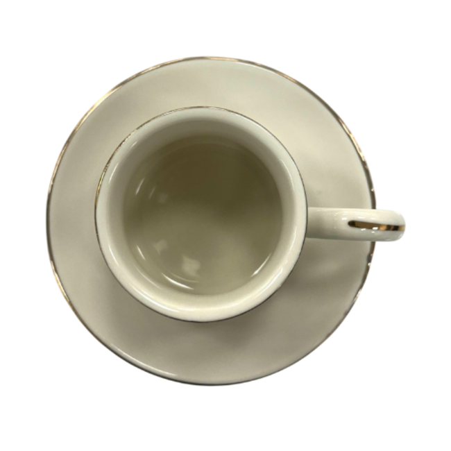 Trendmax Trendmax | Luxe 12-Delige Espressoset Gouden Rand | Klassiek Design