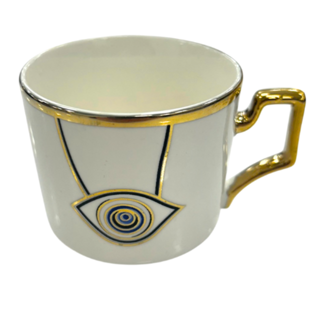 Trendmax Trendmax | Luxe 12-Delige Espressoset | Oogmotief  Desgin met Vierkante Handgreep