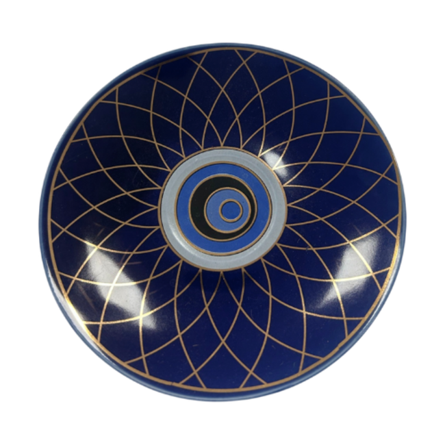 Trendmax Trendmax | Luxe 12-Delige Espressoset Ei Vorm | Oogmotief Design Blauw