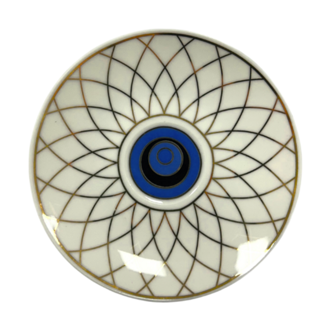 Trendmax | Luxe 12-Delige Espressoset Ei Vorm | Oogmotief Design Wit