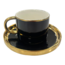 Almina Almina | Luxe 12-Delige Espressoset | Zwart met Gouden Accenten