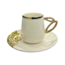 Queens Porcelain | Luxe 12-Delige Espressoset | Modern Design Zilver/Goud
