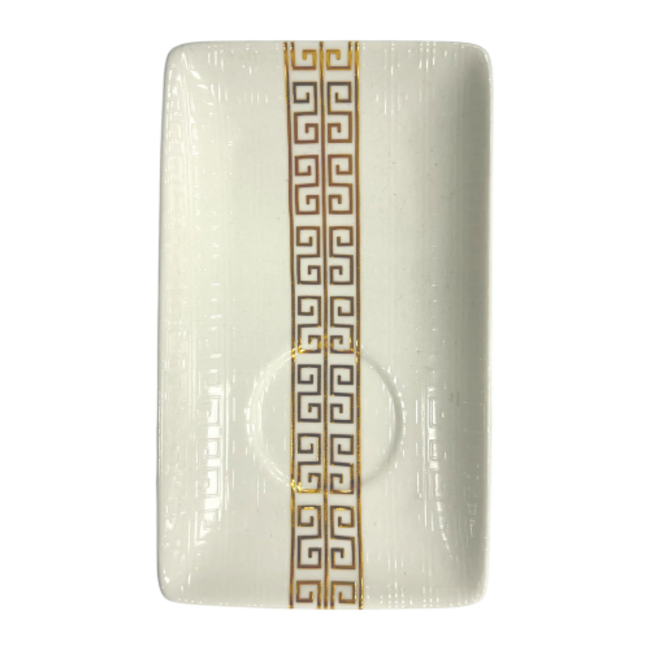 Trendmax | Luxe 12-Delige Espressoset | Grieks Meanderpatroon Wit/Goud