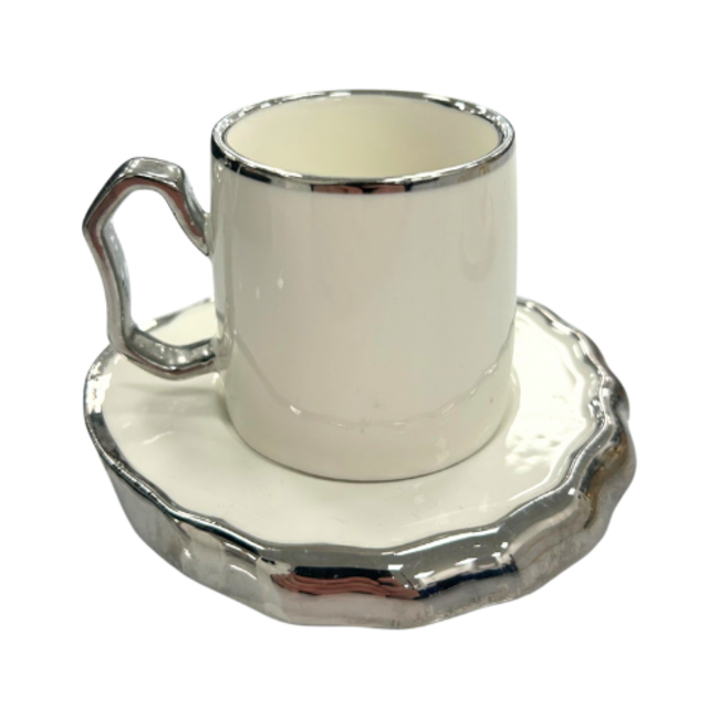 Queens Porcelain | Luxe 12-Delige Espressoset | Organisch Design