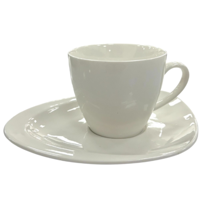 Almina | Luxe 12-Delige Koffieset | Klassiek Wit Design