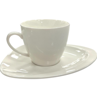 Almina Almina | Luxe 12-Delige Koffieset | Klassiek Wit Design