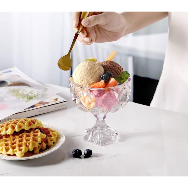 Trendmax Luxe Dessert- & Fruitschaal op Voet | Kristalhelder Design