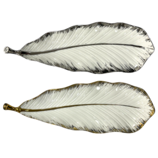 Luxe Porseleinen Schaal | Leaf