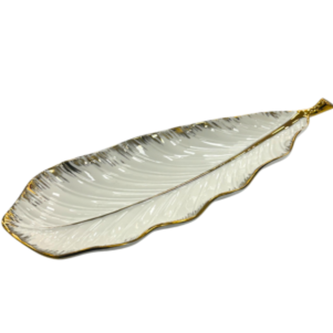 Luxe Porseleinen Schaal | Leaf