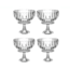 Bavary Bavary | 4 Delig Snackkommen Set op Voet | Clear