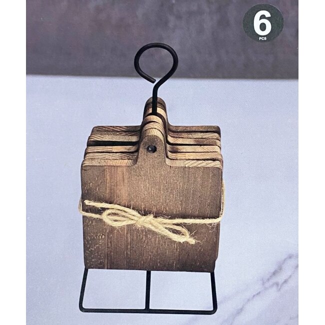 Hakal | Vierkanten Onderzetters | 6 stuks