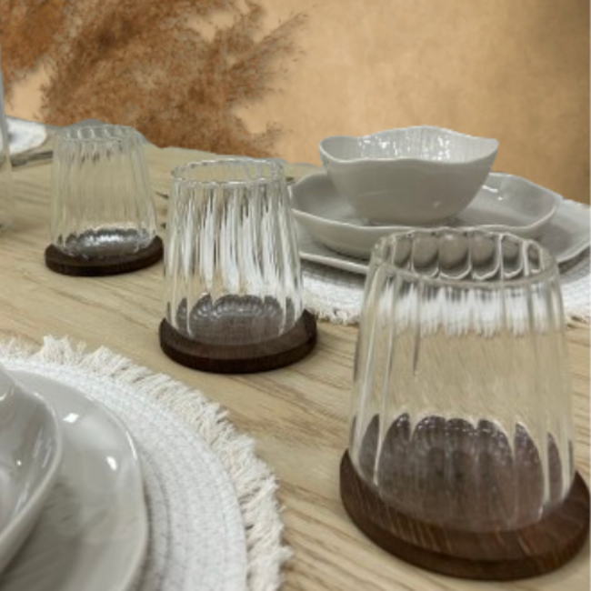 Hakal | Ronde Onderzetters | 6 Stuks