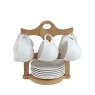 Bavary Bavary | Linens koffieset met houder | Linens