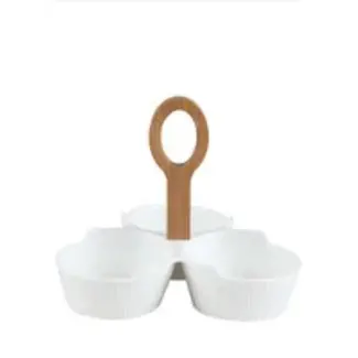 Bavary 3 Linens Snack Kom | Wit