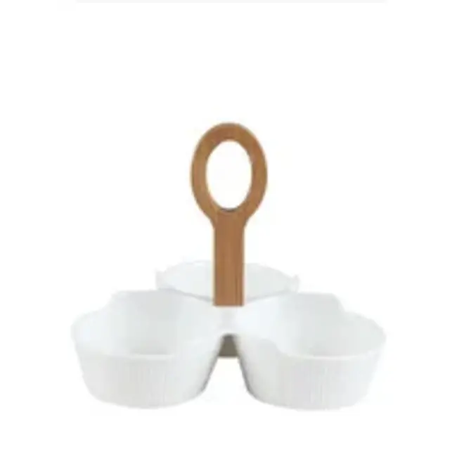 Bavary 3 Linens Snack Kom | Wit