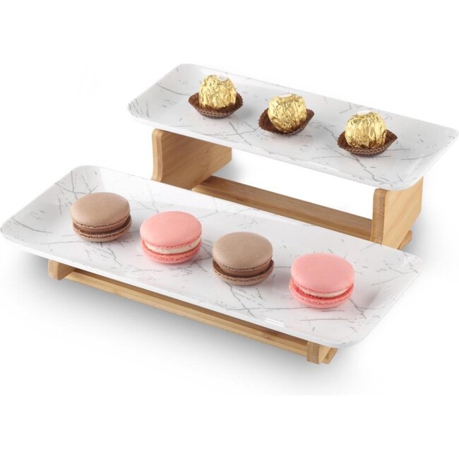 Hakal | Melamine Buffer Etagere Wit