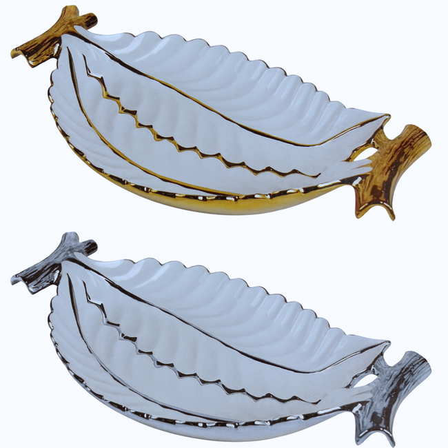 Luxe Porseleinen Schaal Met Handvatten