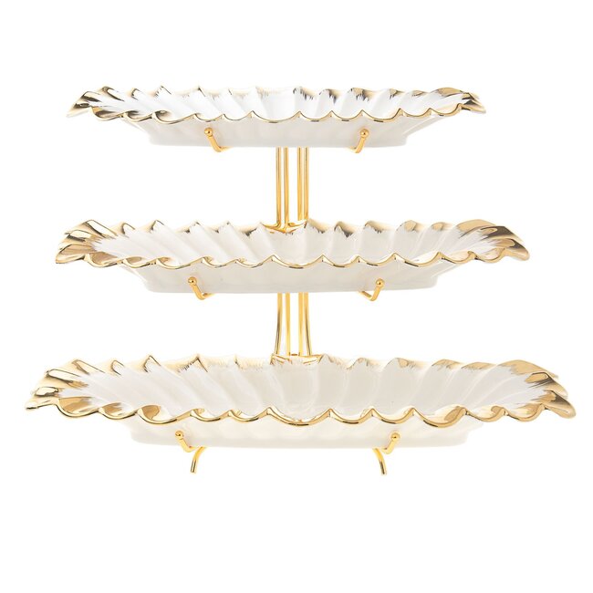 Leaf | 3-Delige Etagere Bladmotief