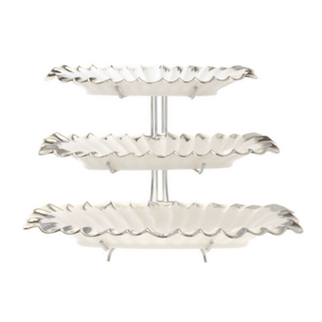 Leaf | 3-Delige Etagere Bladmotief