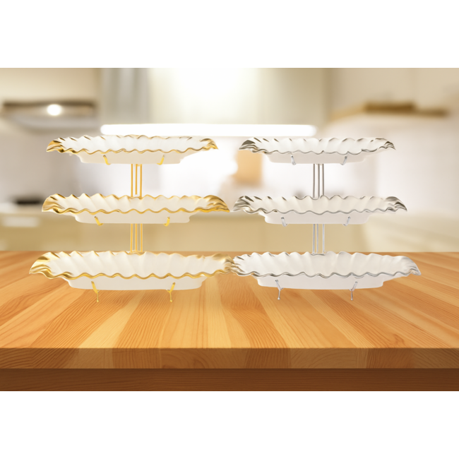 Leaf | 3-Delige Etagere Bladmotief