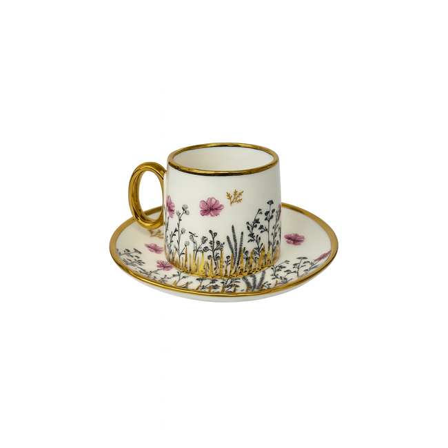 Bavary Bavary | 12-Delige Espressoset | Bloempatroon