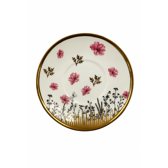 Bavary Bavary | 12-Delige Espressoset | Bloempatroon