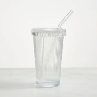 Bavary Bavary | 1 Ribble Drinkglas incl. Rietje Glas | 380ML