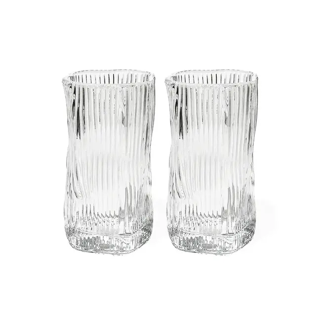 Bavary | 6 Wave Glazen Lines | Groot