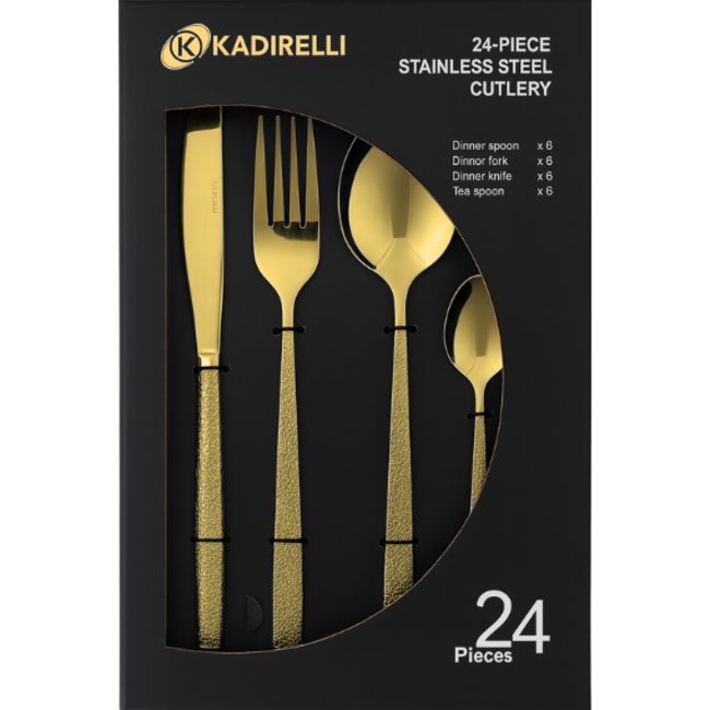 Kadirelli | Bestekset 24-Delig Goud