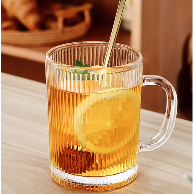 Drinkglas Ribble Koffie- Theeglazen incl. Deksel | 400ml