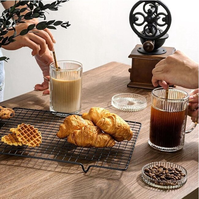 Drinkglas Ribble Koffie- Theeglazen incl. Deksel | 400ml