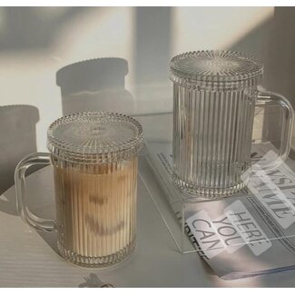 Bavary Drinkglas Ribble Koffie- Theeglazen incl. Deksel | 400ml