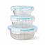 3 Delige Glazen Voorraad Bakjes Set