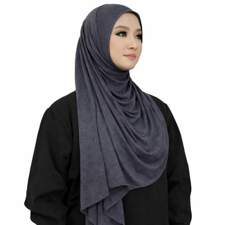 Hoofddoek Bamboe Jersey Donkerblauw