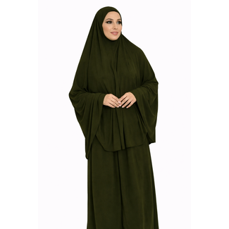 Khimar Premium Jersey 2-Delig | Donkergroen