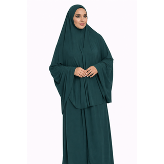 Khimar Premium Jersey 2-Delig | Turquoise
