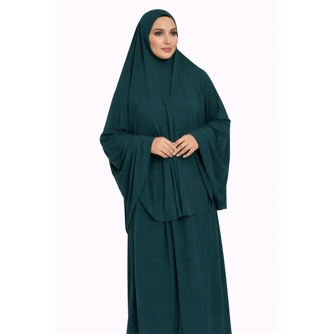 Khimar Premium Jersey 2-Delig | Turquoise