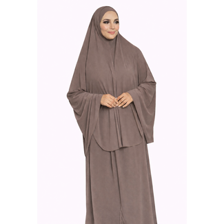 Khimar Premium Jersey 2-Delig | Taupe