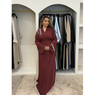 Abaya Suikerfeest Sofia Burgundy Rood